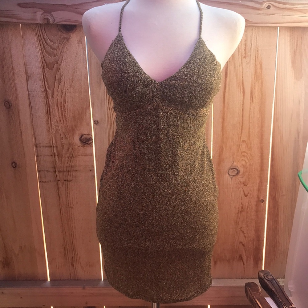 Gold dress